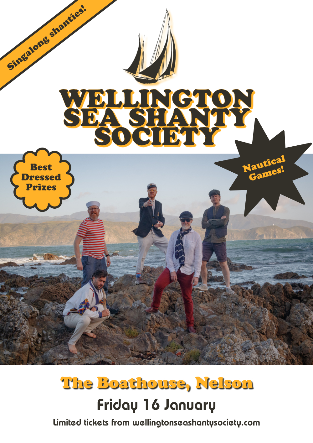 The Wellington Sea Shanty Society at the Boathouse
