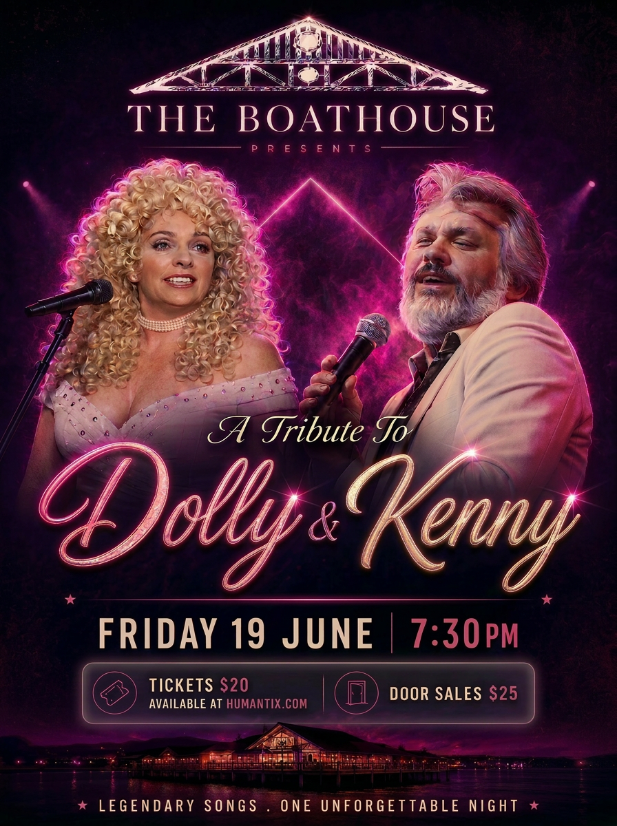 kenny rogers and dolly parton at the boathouse